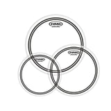 Evans 10", 12", 14" EC2 Clear Tompack