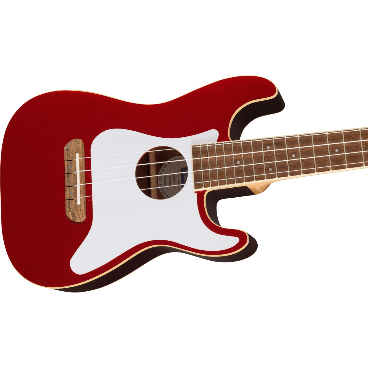 Fender Fullerton Strat Ukulele - Candy Apple Red