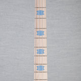 Spector Euro 4 LT Poplar Burl Over Ash Electric Bass Guitar - Faded Light Blue Gloss - CHUCKSCLUSIVE - #]C121NB23307