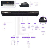 Yamaha PSRSX720+ 61-Key Mid-Range Arranger Keyboard
