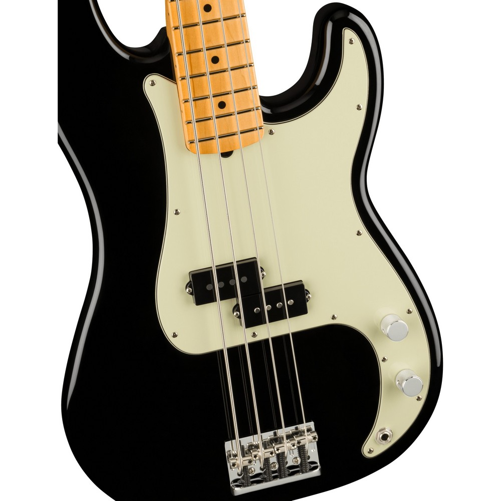 Fender American Professional II Precision Bass Guitar, Maple Fingerboard - Black - Mint, Open Box