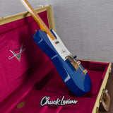 Fender Custom Shop Limited Edition Hotshot Telecaster Electric Guitar Deluxe Closet Classic - Aged Sapphire Blue Transparent - #R122684