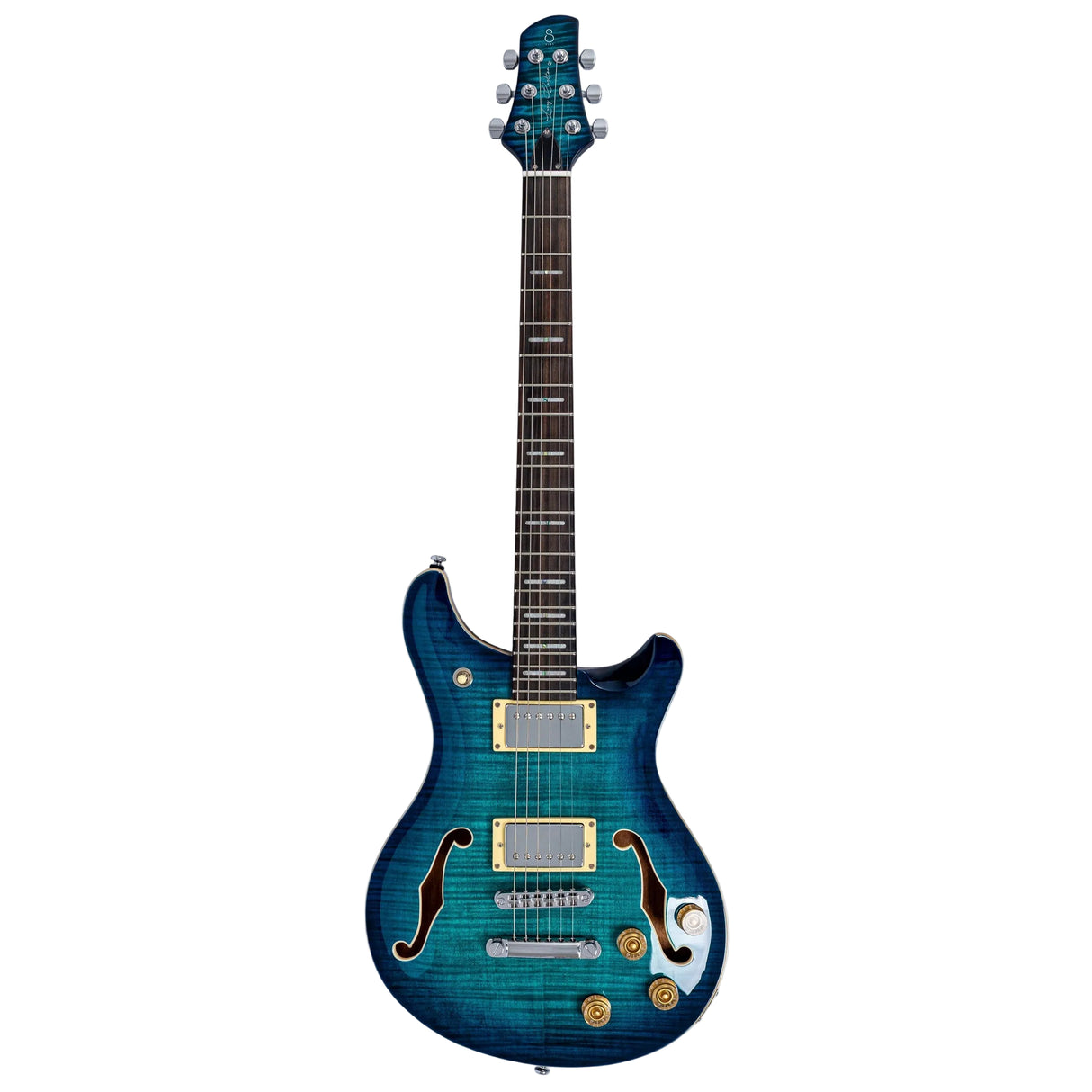 Sire Larry Carlton Q7 Hollowbody Electric Guitar - Transparent Blue