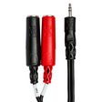 Hosa YMP-137 Stereo Breakout Cable - 3.5mm TRS Male to Left and Right 1/4-Inch TS Female