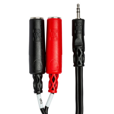 Hosa YMP-137 Stereo Breakout Cable - 3.5mm TRS Male to Left and Right 1/4-Inch TS Female