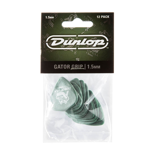 Dunlop Gator Grip Guitar Picks 12-Pack - 1.5mm - Green