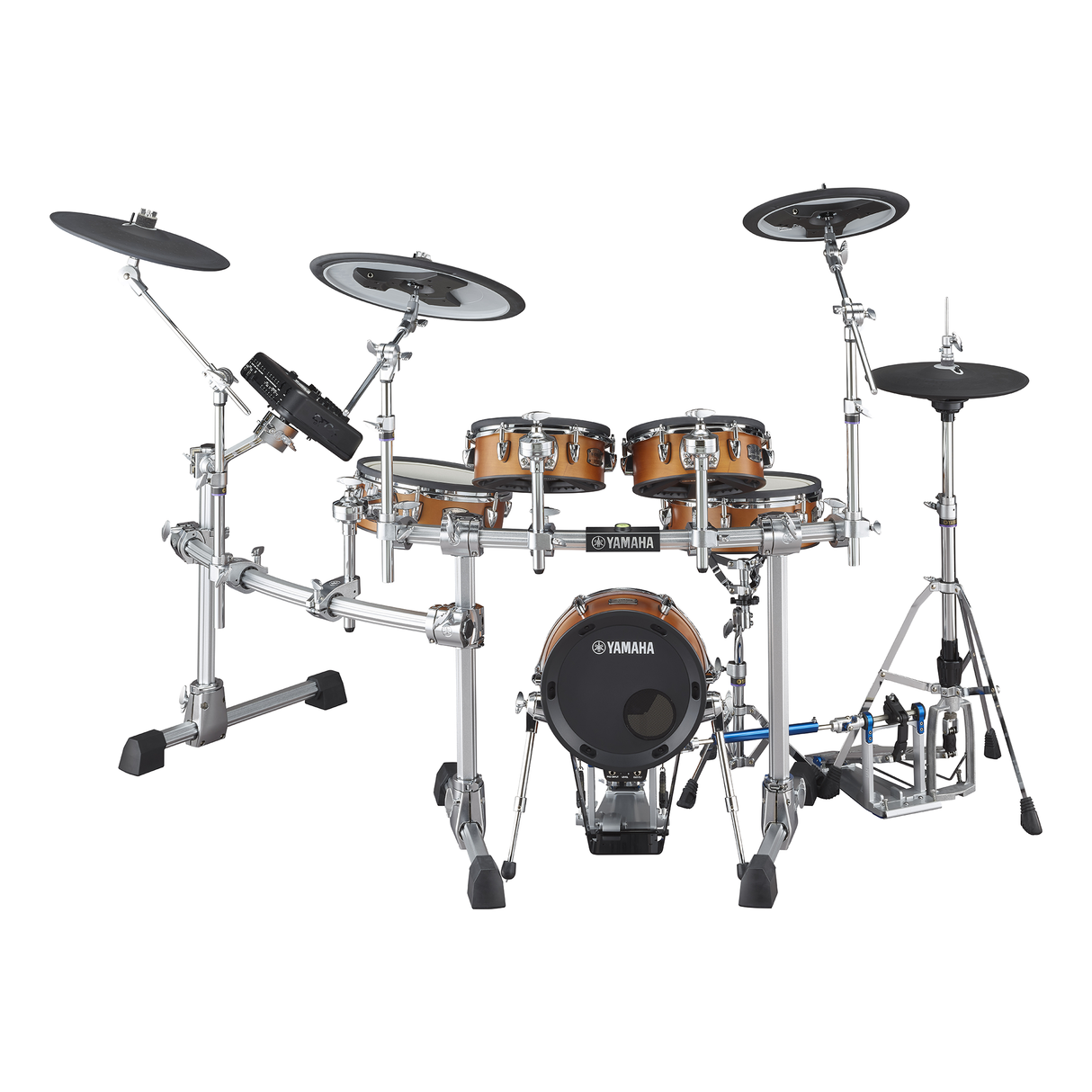 Yamaha DTX10K-M RW Electronic Drum Kit, Mesh Pads- Real Wood Finish