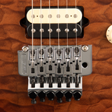 Music Man Quilt Maple Axis Electric Guitar - Roasted Amber - New