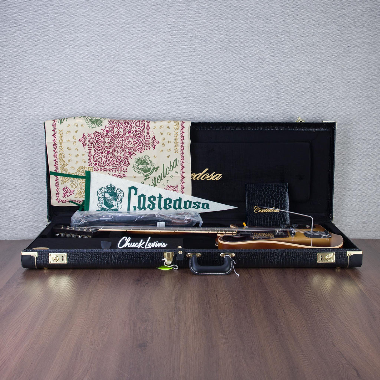 Castedosa The Halcon Baritone Electric Guitar - Aged Burnt Toast Marshmallow - #359