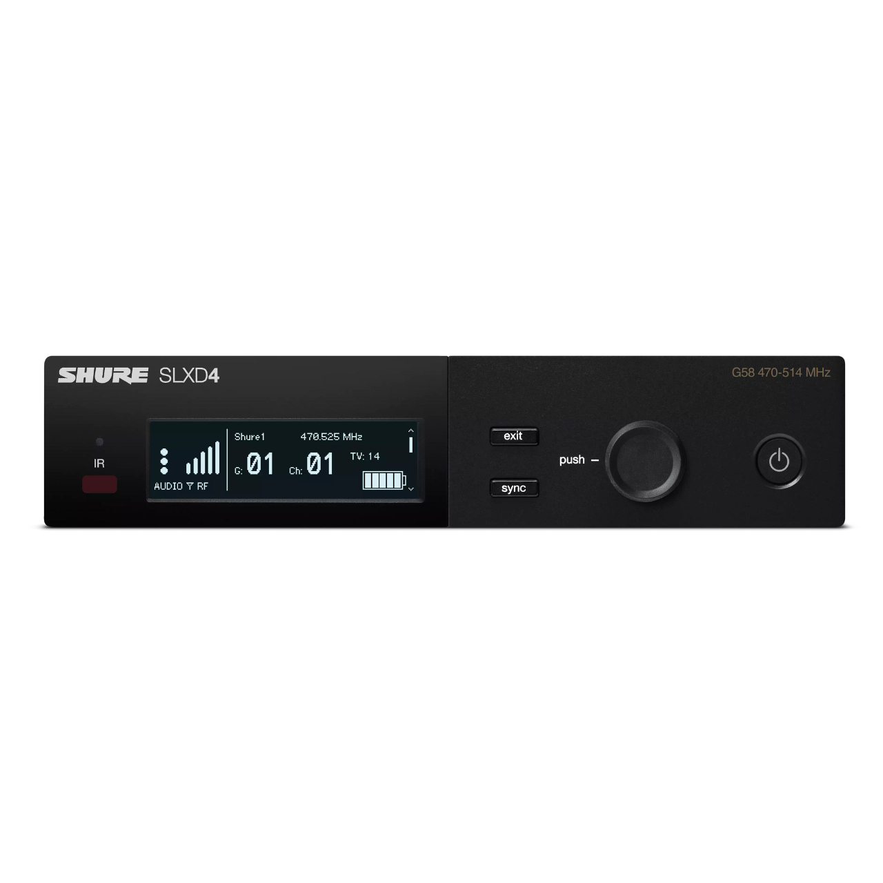 Shure SLXD4 Digital Wireless Receiver - J52 Band – Chuck Levin's