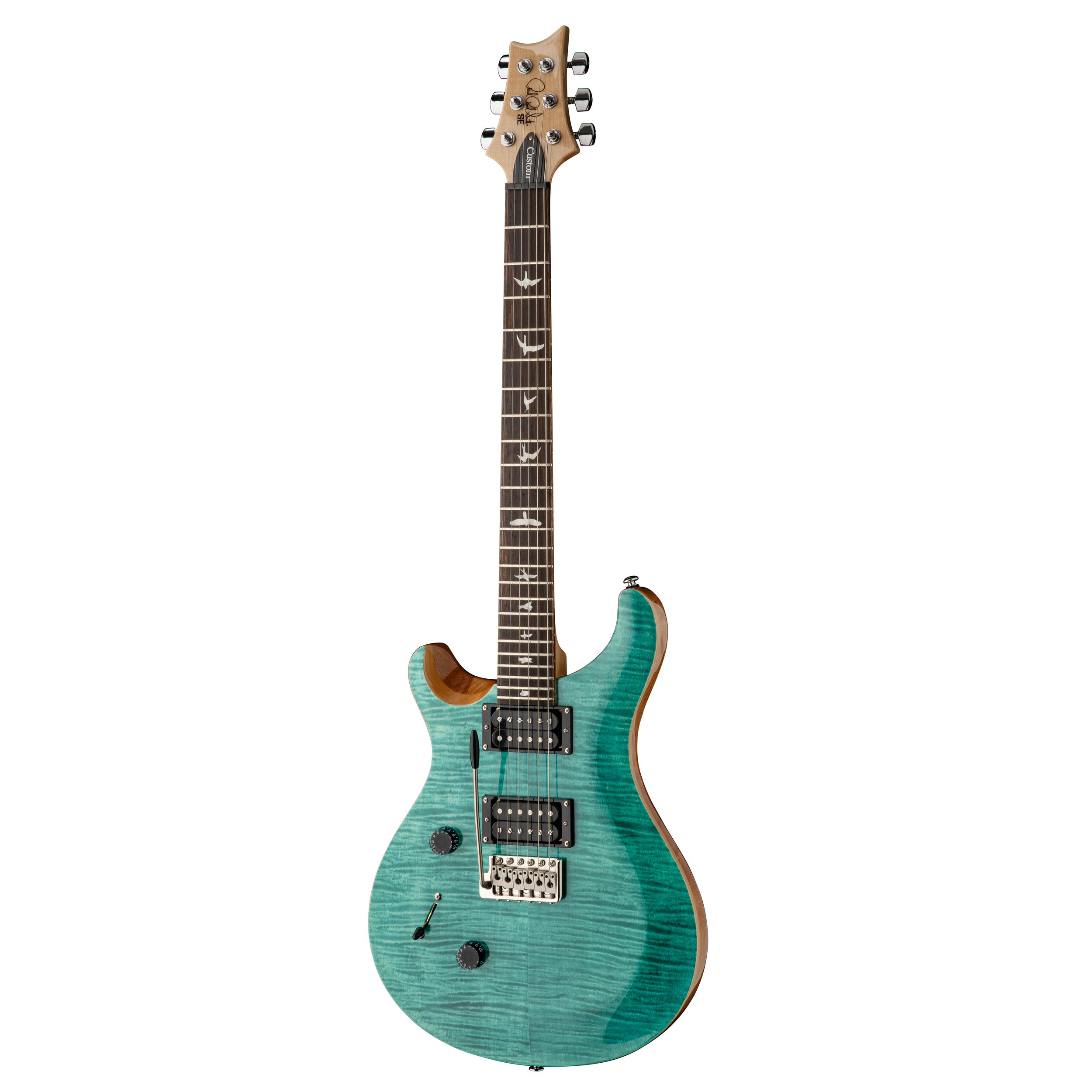 PRS SE Custom 24 Lefty Electric Guitar - Turquoise – Chuck Levin's