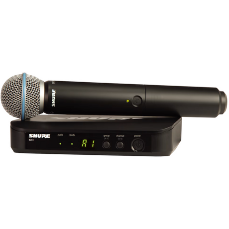 Shure BLX24/B58 Handheld Wireless System with BETA 58A, H9 Band - Open Box, Mint