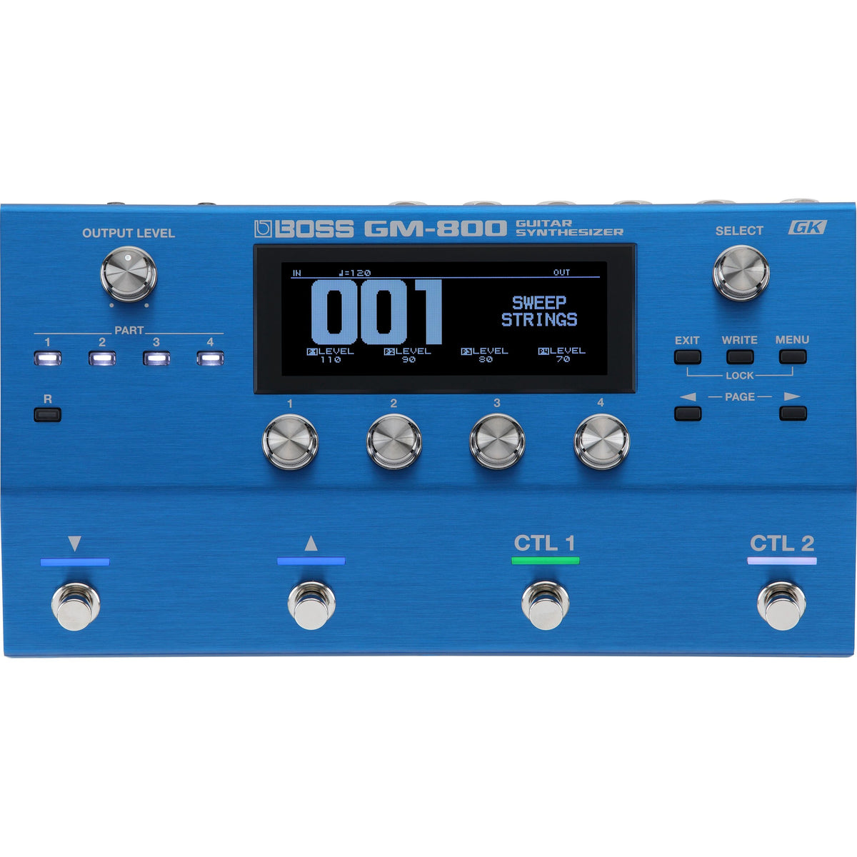 Boss GM-800 Guitar Synthesizer Effects Pedal - Mint, Open Box