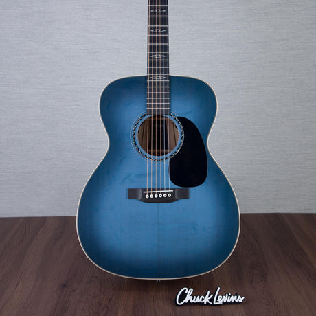 Martin Limited Edition CEO-11 M-14 Style Mahogany/European Spruce Fishman Aura VT Acoustic Electric Guitar - Horizons Blue Burst - #2929737