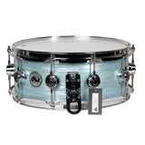 DW 5.5 x 14-Inch Collector's Series Jazz Shell Snare Drum - Pale Blue Oyster with Chrome Hardware