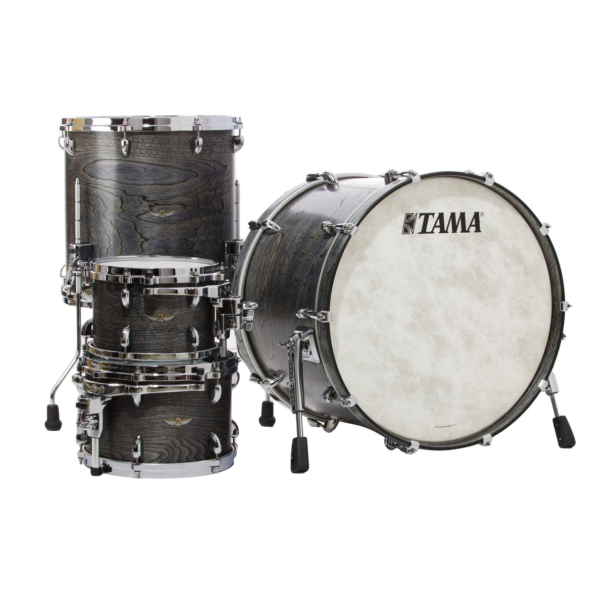 Tama Star Walnut 4-Piece Shell Pack - Satin Charcoal Japanese Sen