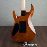 ESP USA M-I FR-DLX Flamed Maple Electric Guitar - Dark Lime Sunburst - #US23093