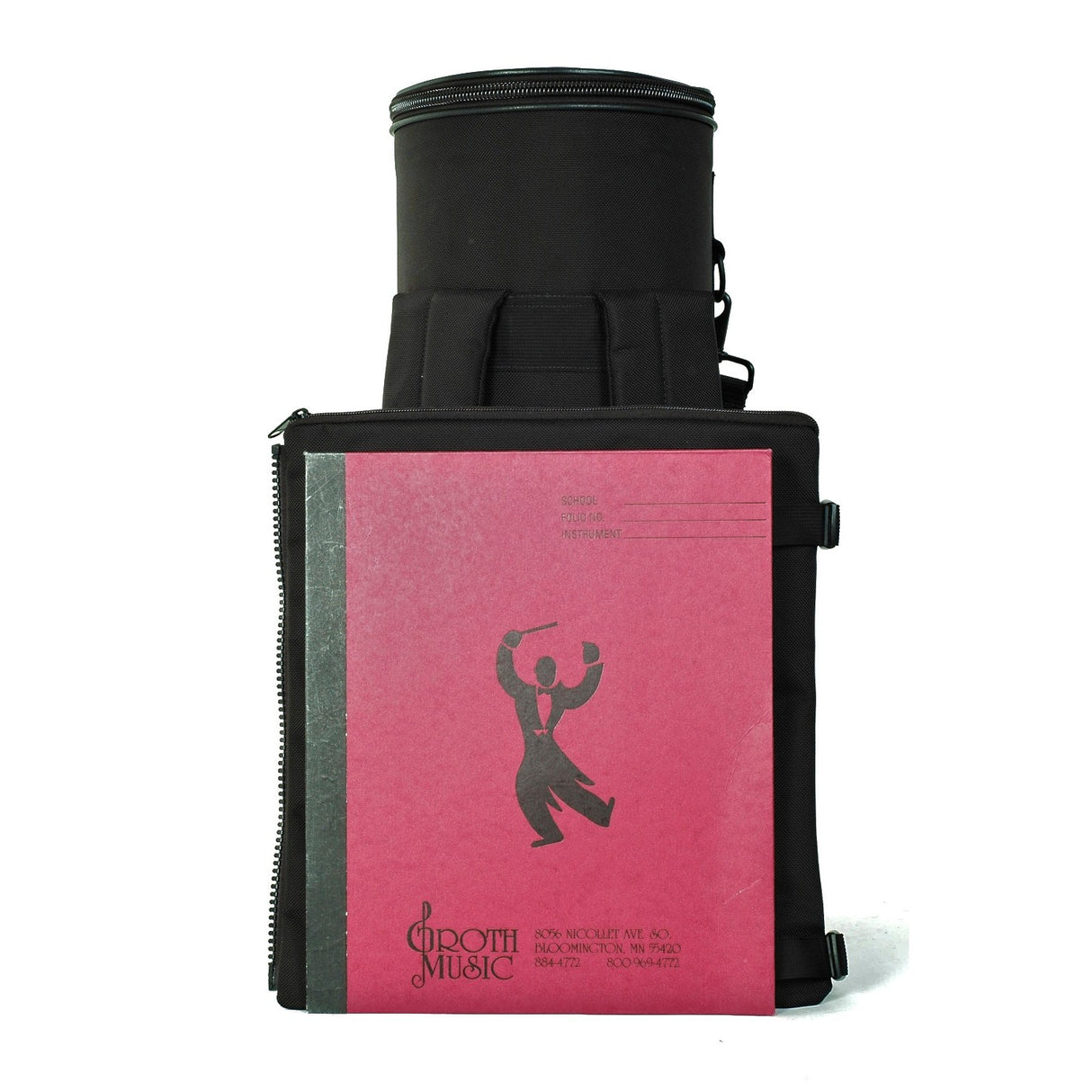 Torpedo Bags 001-TBC-BK Classic Single Trumpet Case - Black