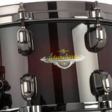 Tama 14" x 6.5" Starclassic Maple Snare Drum - Dark Mocha Burst With Black Nickel Hardware