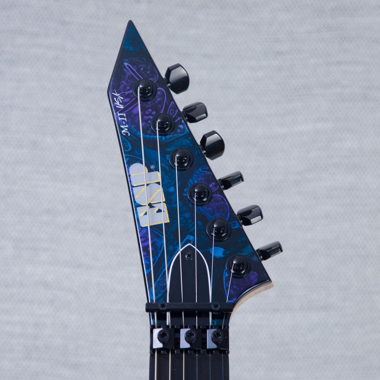 ESP USA M-II DX Electric Guitar - Ghost Flame - #US25144