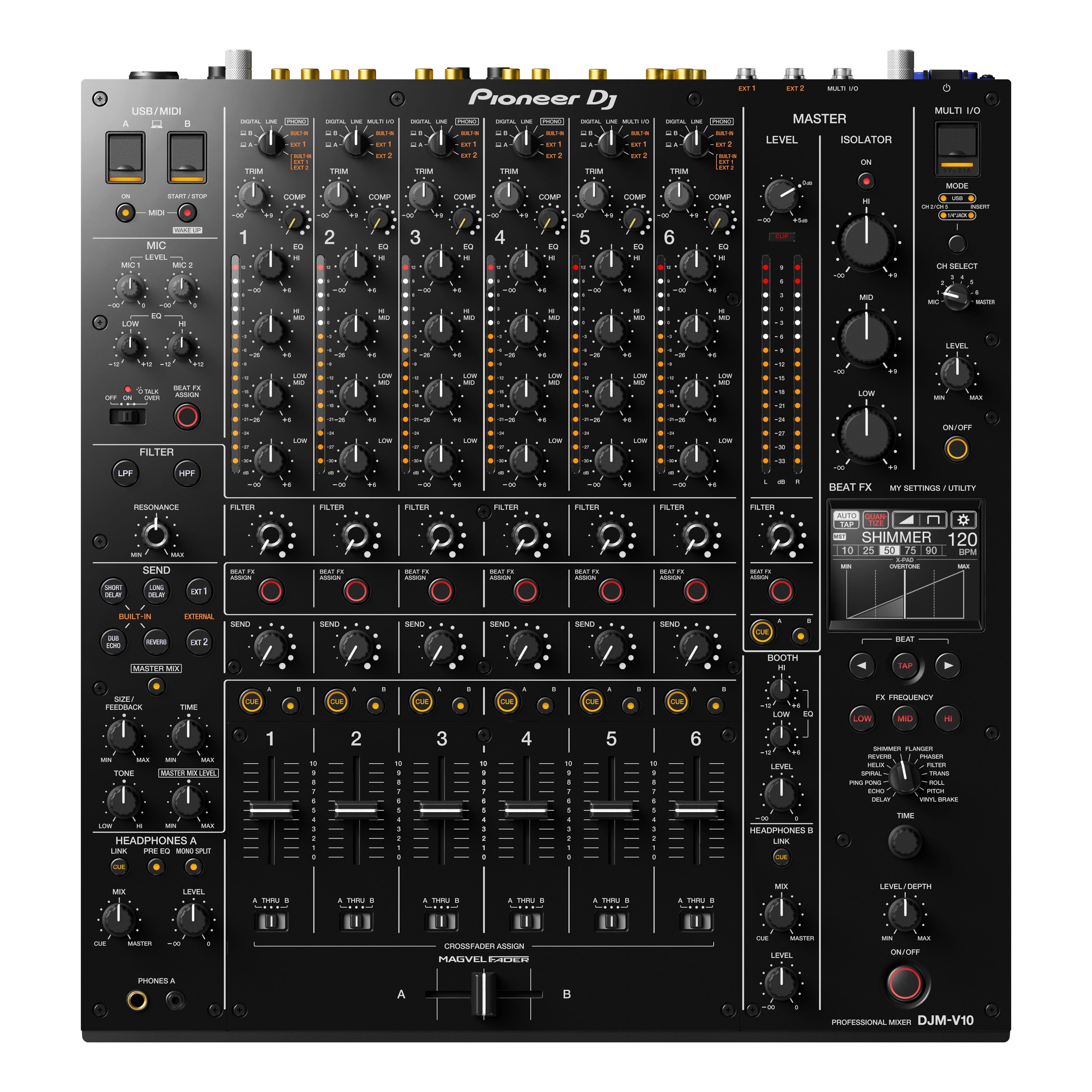 Pioneer DJM-V10 6-Channel DJ Mixer – Chuck Levin's Washington