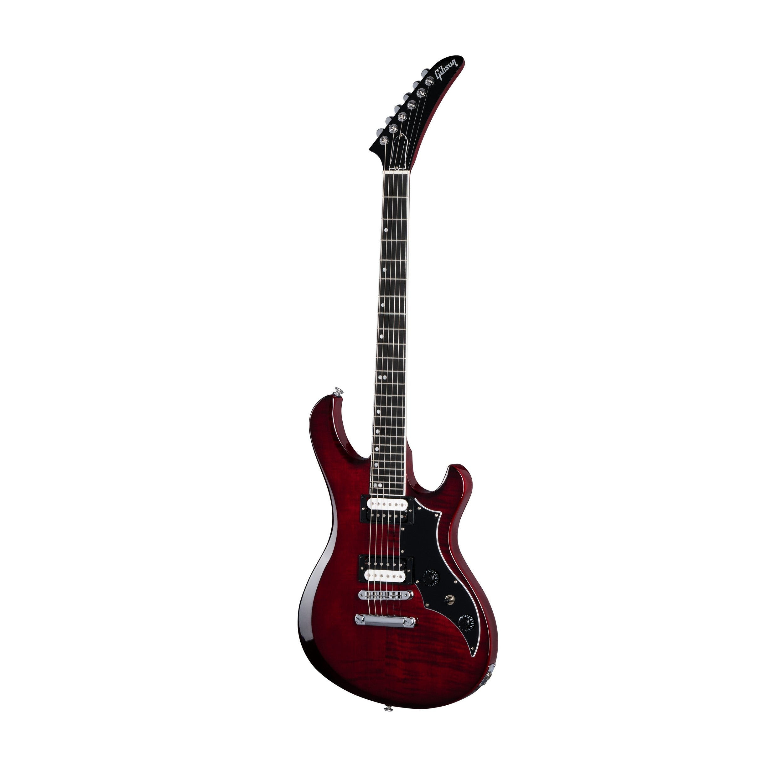 ギター Gibson Gibson Victory Figured Top Electric Guitar - Wine Red Burst