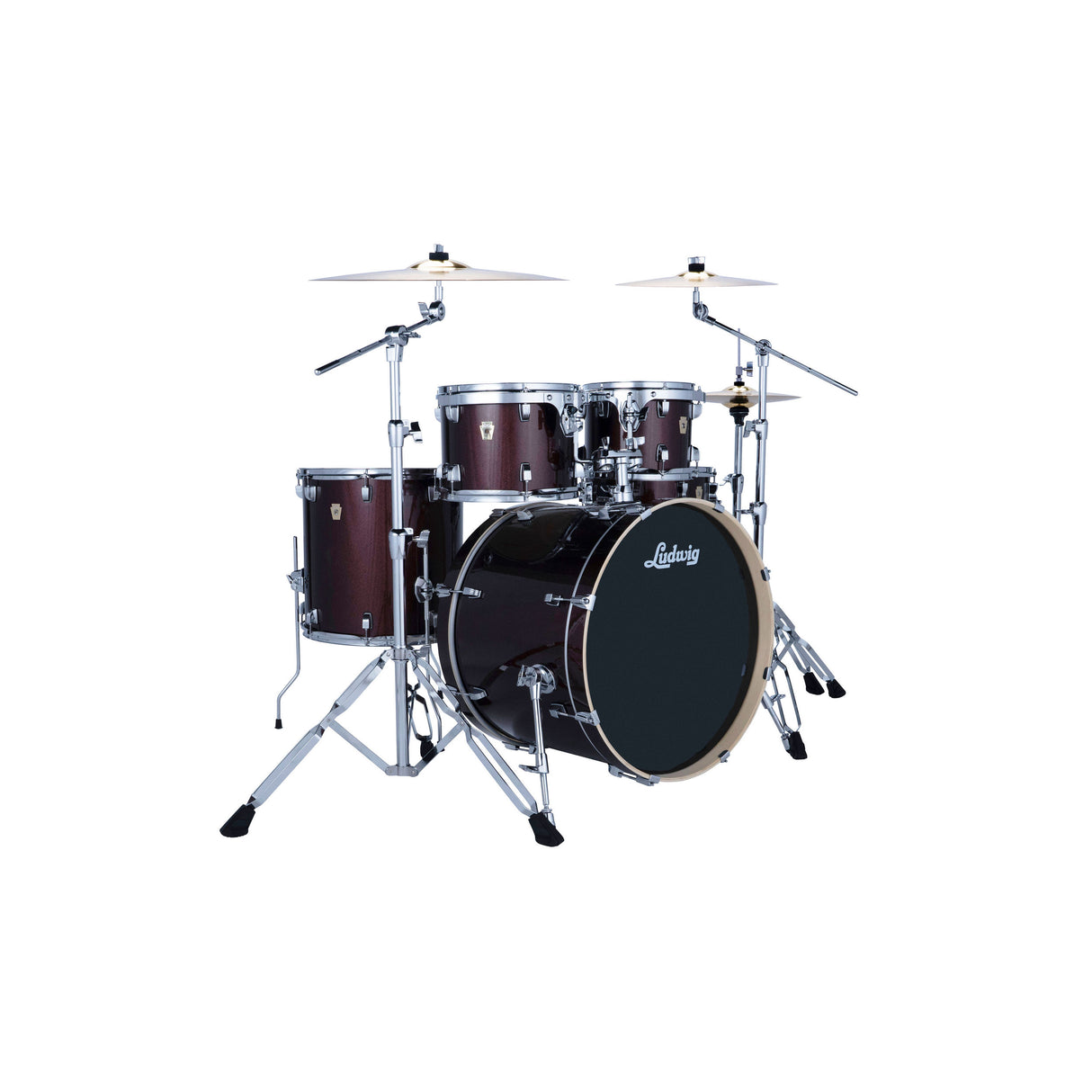 Ludwig Evolution 5-Piece Drum Kit with 22-Inch Kick - Caramel Sparkle