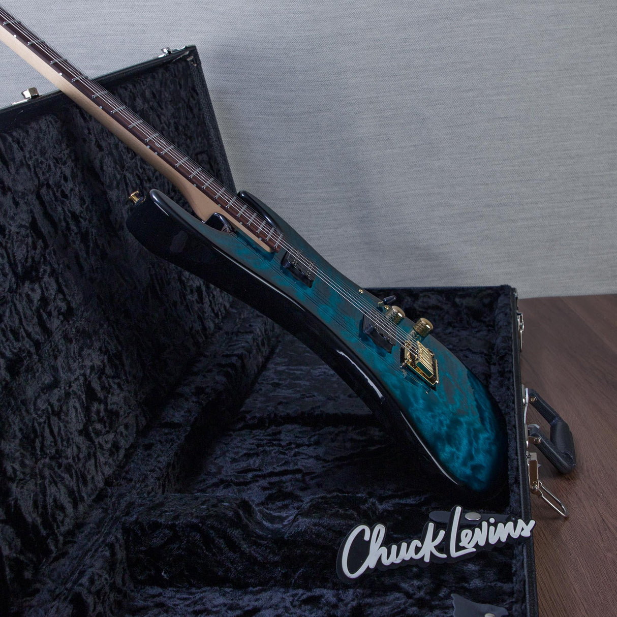 Suhr Limited Edition Standard Thin Burst Electric Guitar - Trans Teal - #89444