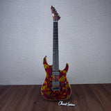 ESP USA M-7 HT Baritone Electric Guitar - Hellfire - #US24178 - Mint, Open Box