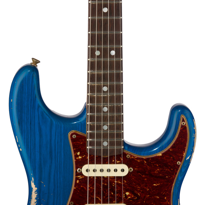 Fender Custom Shop 1969 Stratocaster Heavy Relic - Sapphire Blue Transparent - CHUCKSCLUSIVE - #R117235