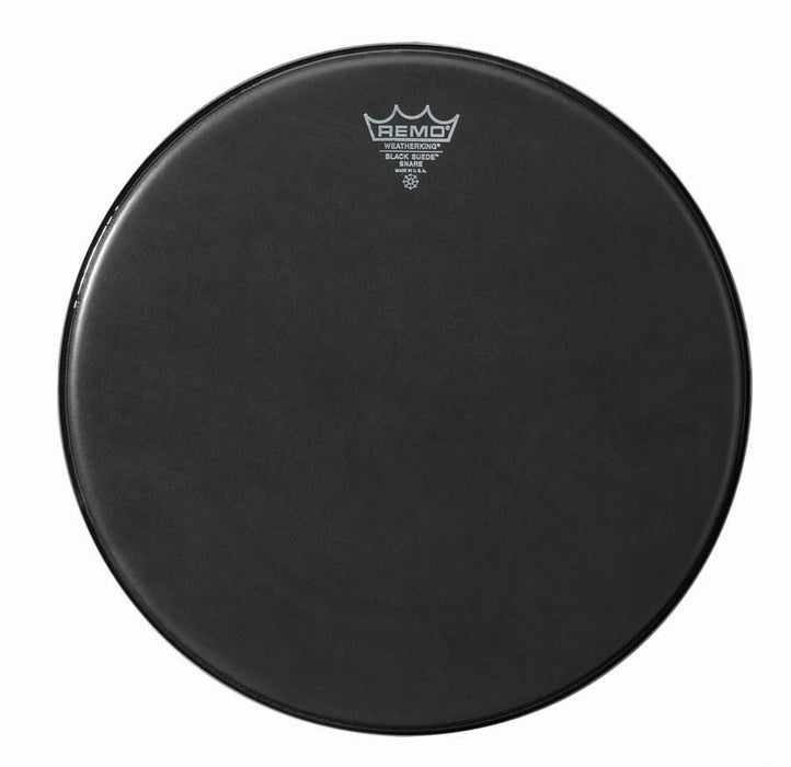 Remo 14" Ambassador Black Suede Snare Side Drum Head - New,14 Inch