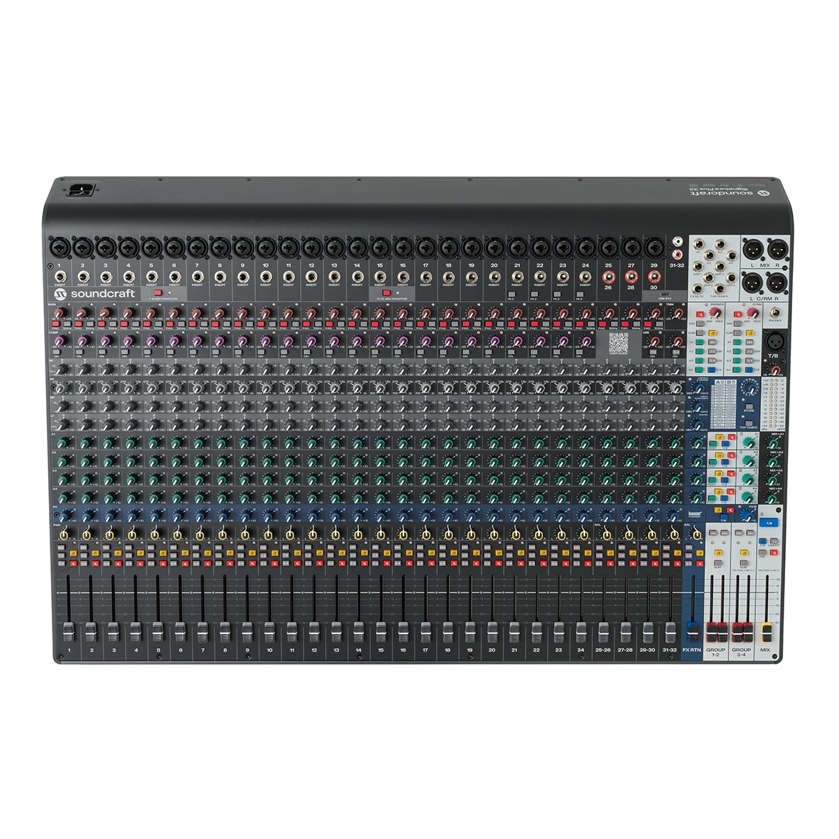 Soundcraft Signature Plus 32 Mixer with Lexicon and 4x4 USB-C Interface