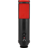MXL Tempo USB Mic With Headphone Jack - Black Body With Red Grill