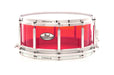 Pearl 14" x 6.5" Crystal Beat Series Free Floater Snare Drum - Ruby Red