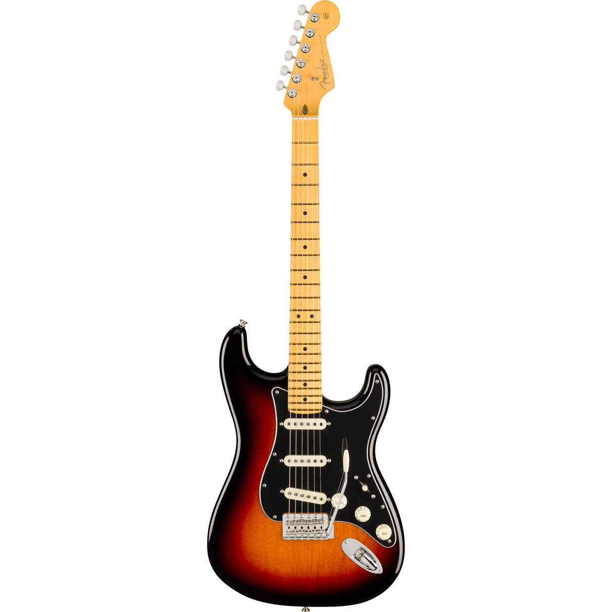 Fender American Professional Classic Stratocaster Electric Guitar, Maple Fingerboard - 3-Color Sunburst