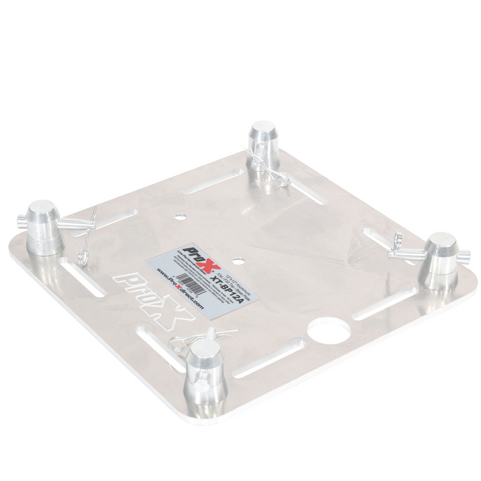 ProX XT-BP12A 12" X 12" F34 8mm Aluminum Top Plate W-Slots and Mounting Holes for Totems and Ends
