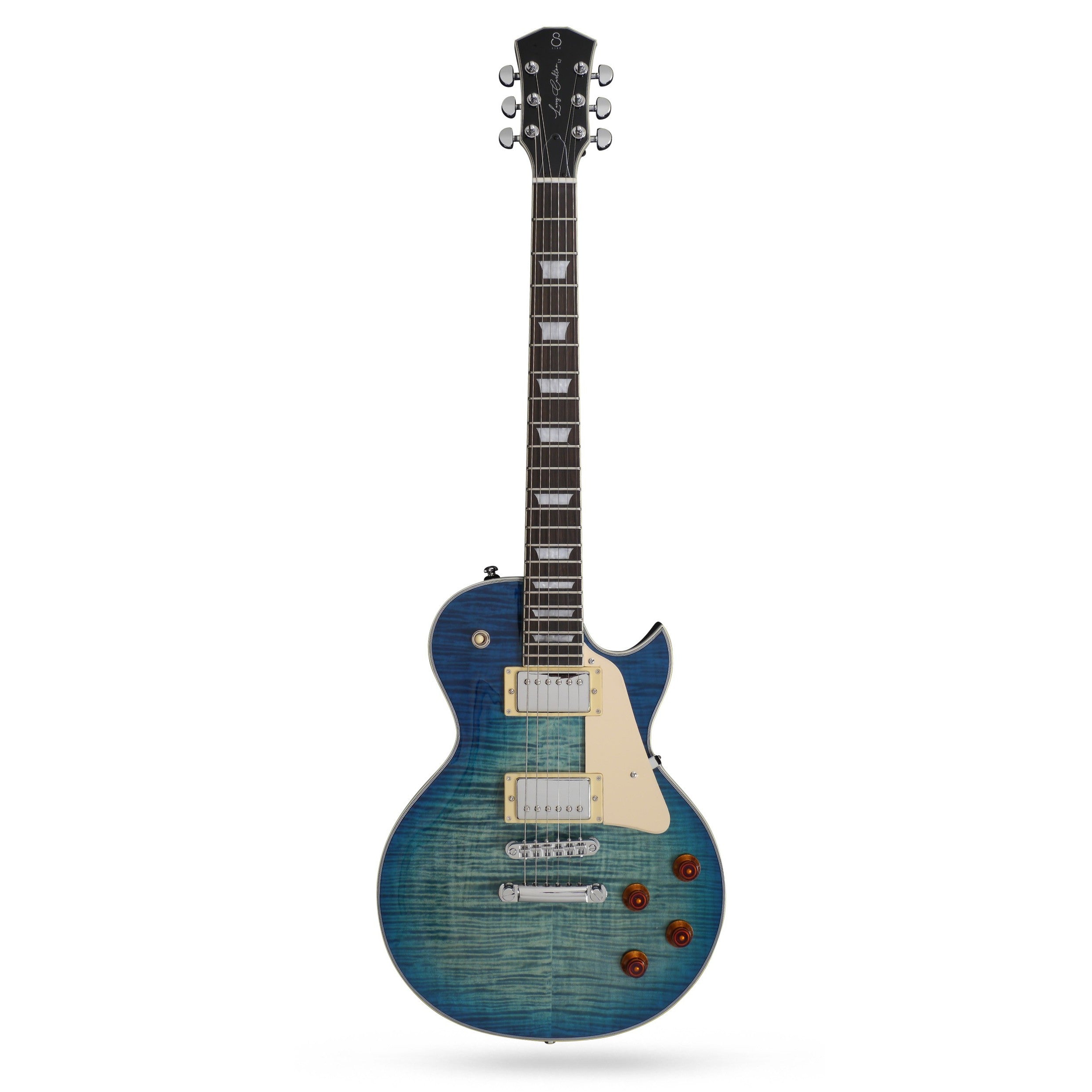 Sire L7 レスポール 青系 Sire L7 Larry Carlton Electric Guitar - Transparent Blue – Chuck