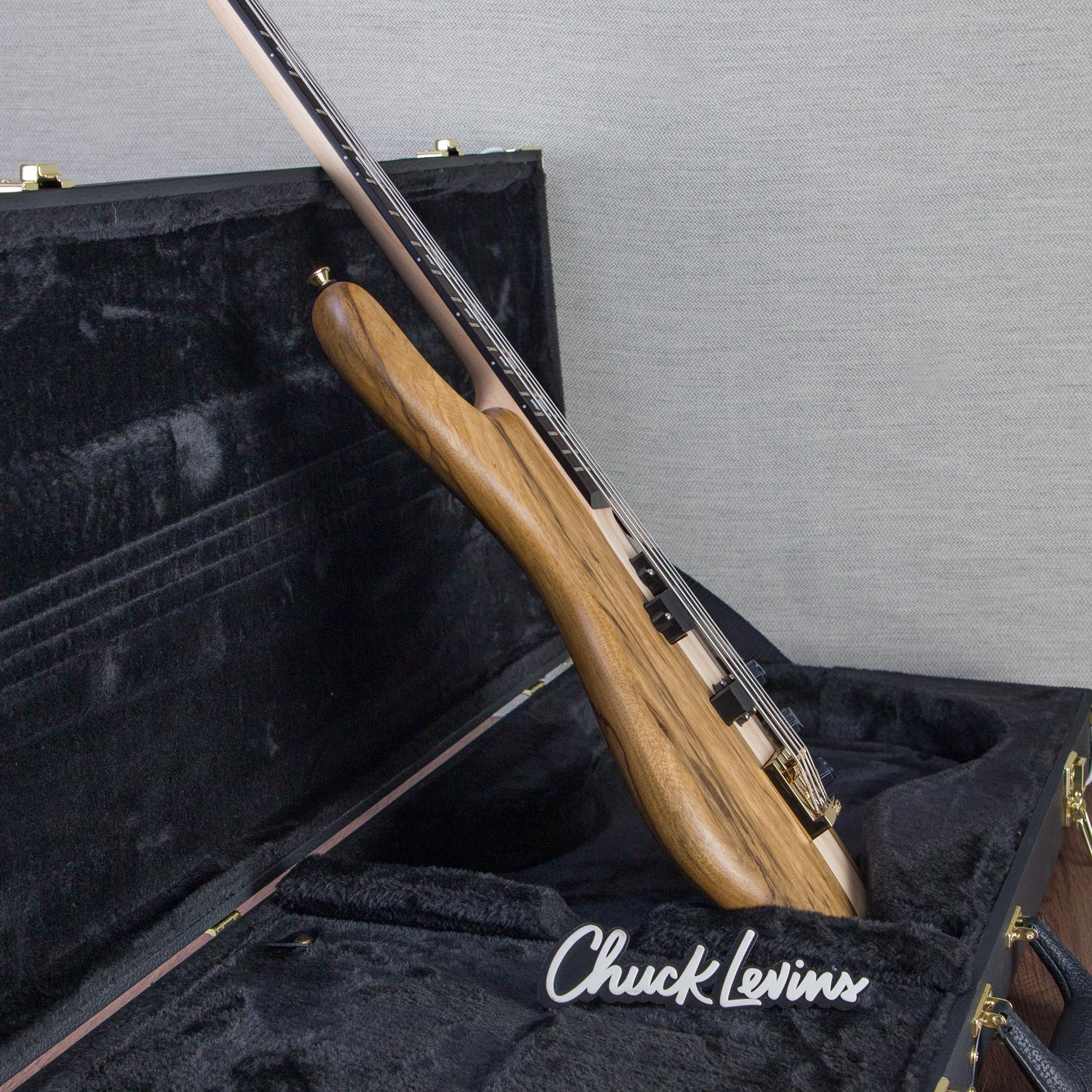 Spector Euro 4 LT Solid Korina Wings Electric Bass Guitar - Natural Satin - CHUCKSCLUSIVE - #NB23506