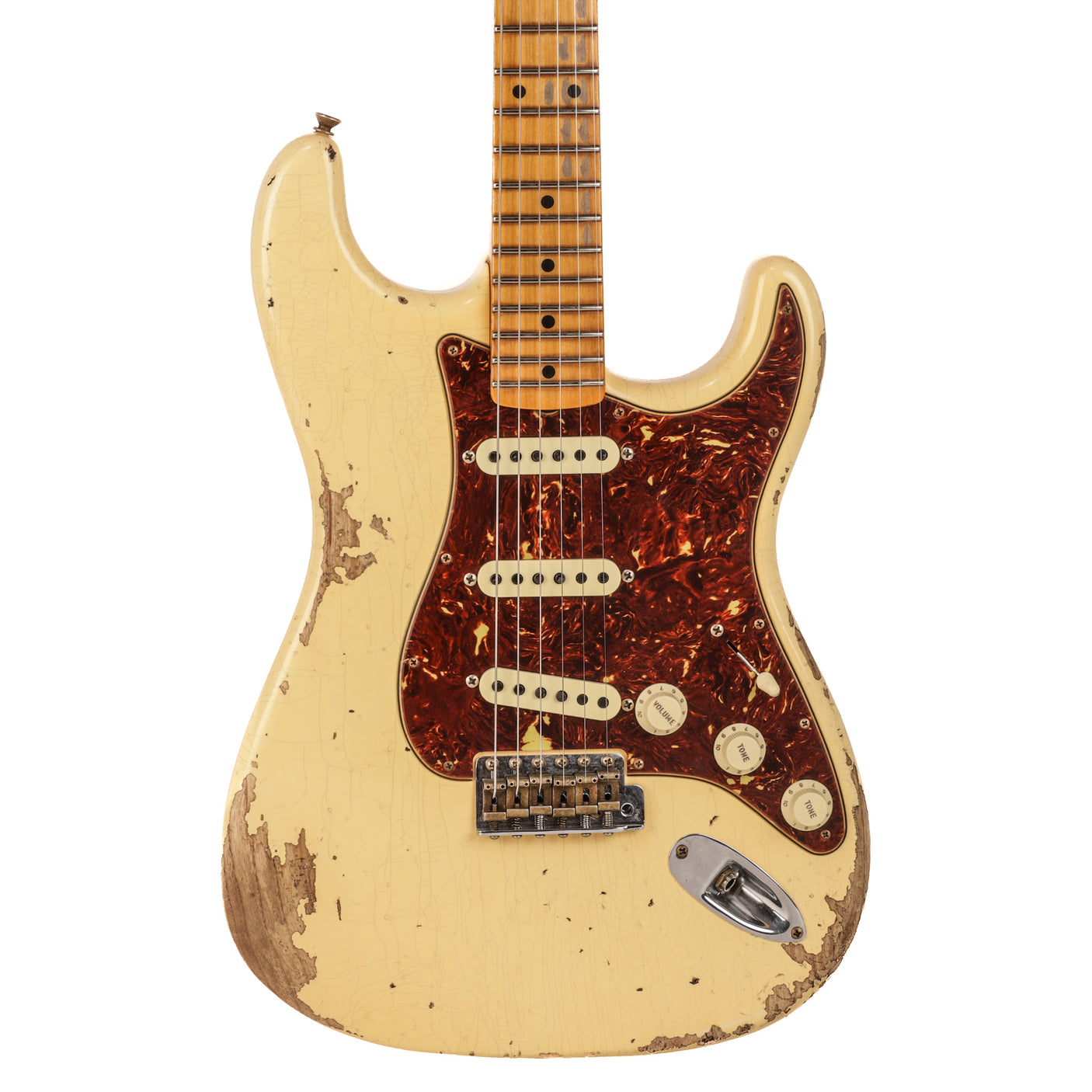 Fender Custom Shop 1956 Stratocaster Heavy Relic Guitar - Aged Vintage White - CHUCKSCLUSIVE - #R117529