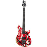 EVH Limited Edition Special Striped Series Wolfgang Electric Guitar - Red, Black, and White Aged