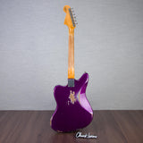 Fender Custom Shop 1965 Jaguar Electric Guitar Heavy Relic - Faded Purple Metallic - #R141588