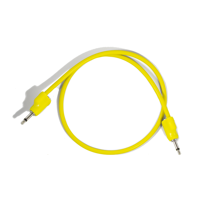 Tiptop Audio Stackcable 3.5mm Eurorack Patch Cable, Yellow - 50 cm