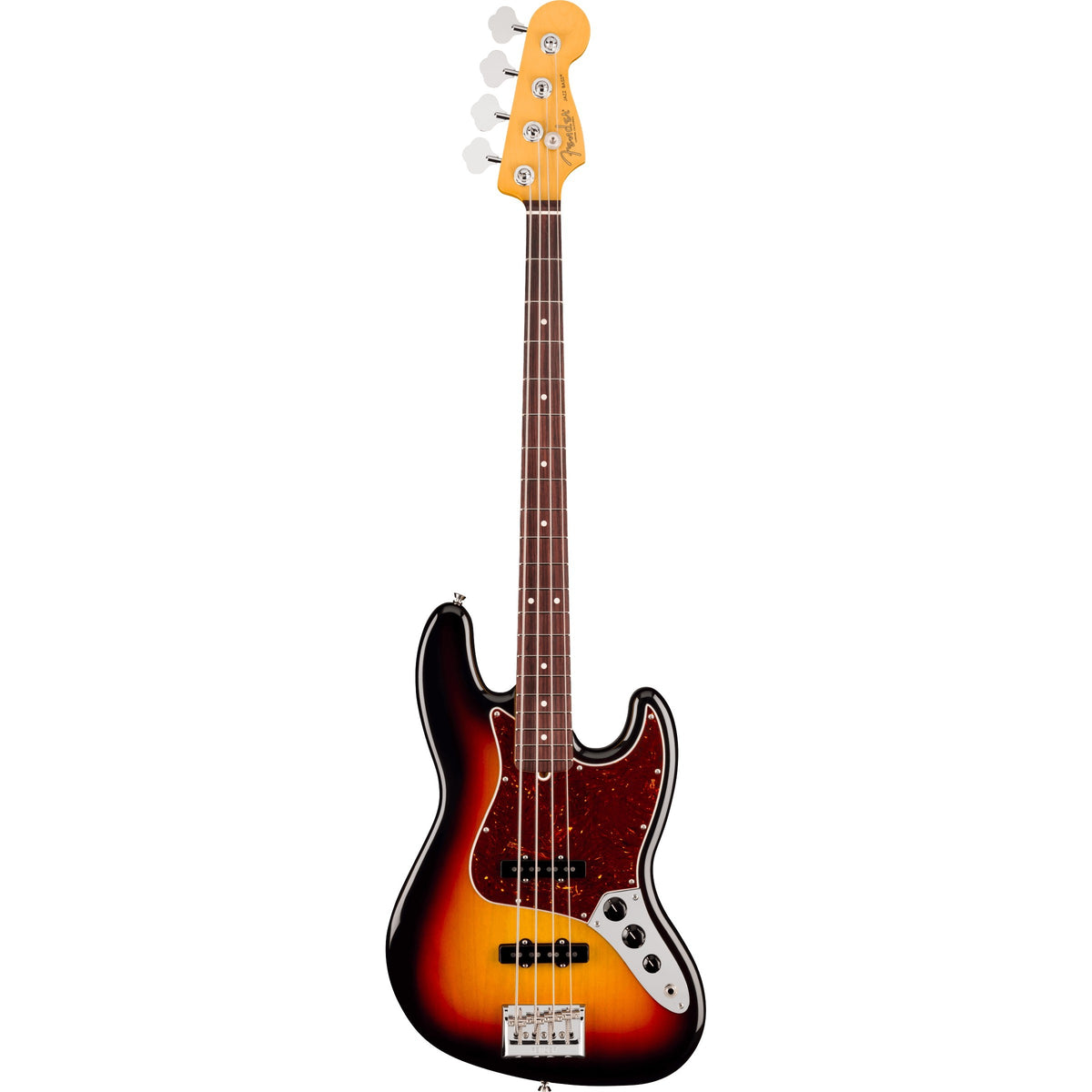 Fender American Professional Jazz Electric Bass Guitar, Rosewood Fingerboard - 3-Color Sunburst