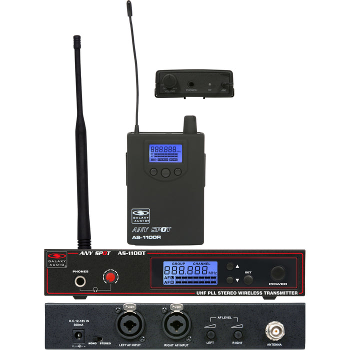 Galaxy Audio AS-1100N Wireless In-Ear Monitor System