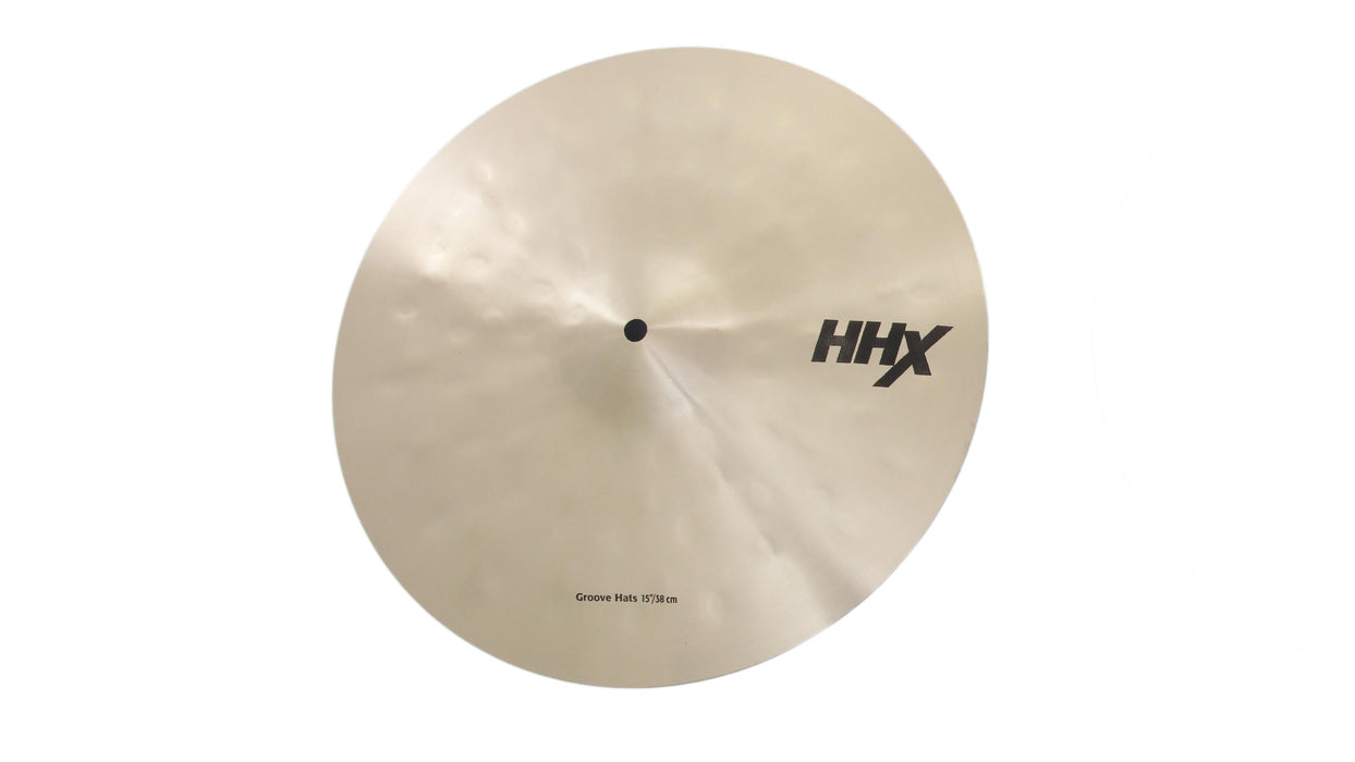 Sabian 15" HHX Groove Hi-Hat Cymbals - Brilliant Finish - New,15 Inch