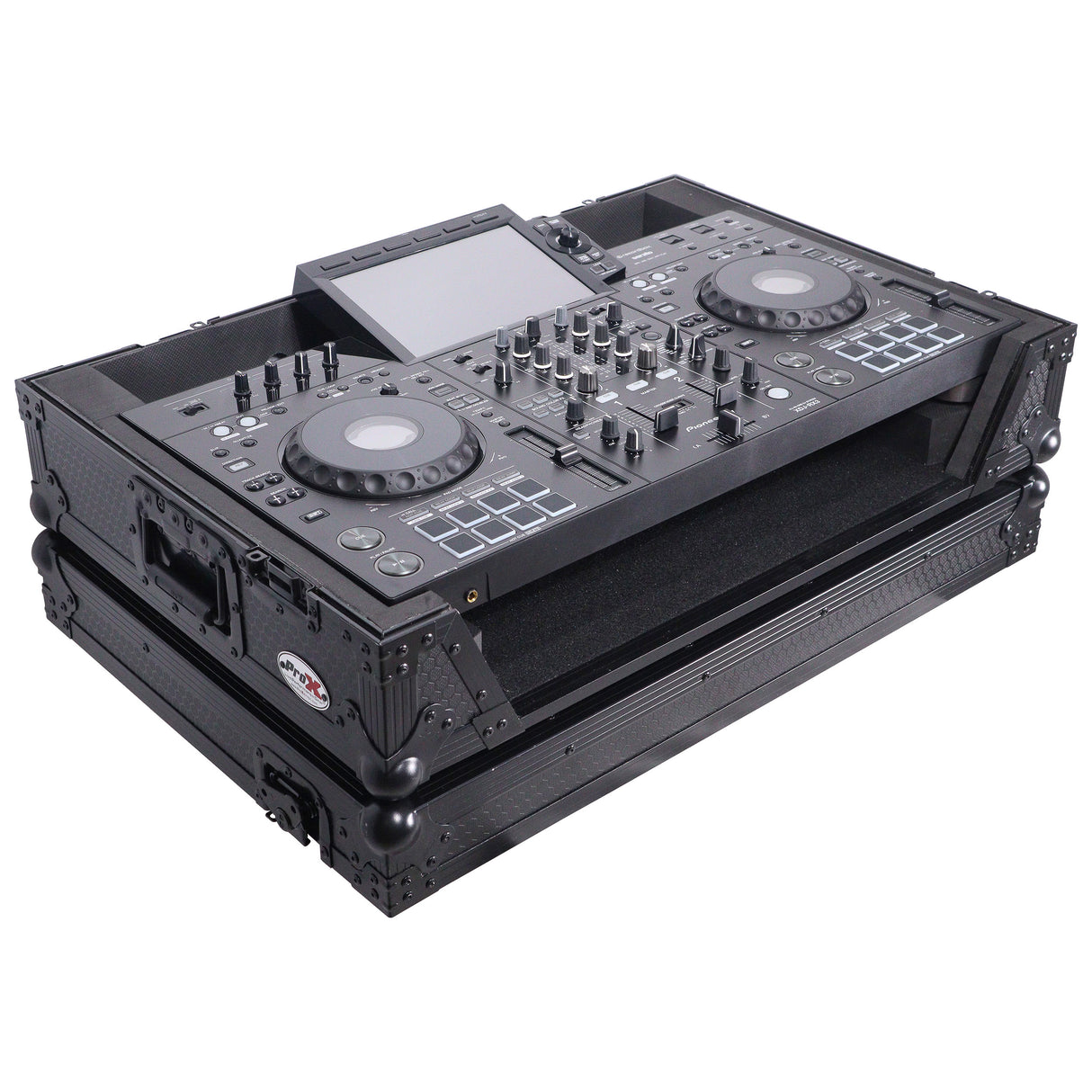 ProX XS-XDJRX3WBL ATA Flight Case with 1U Rack Space and Wheel - Black