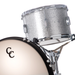 C&C Drums Player Date II Big Band 3-Piece Shell Pack - Silver Sparkle Wrap