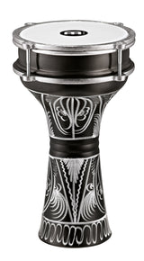 Meinl HE-122 Aluminum Darbuka Hand-Engraved Black 6 1/2" X 12 3/4"