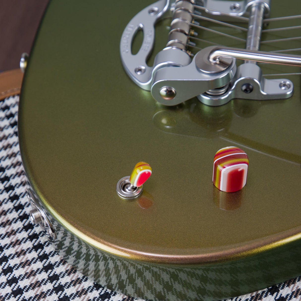 Powers Electric A-Type Electric Guitar - Chroma Canteloupe - #B011