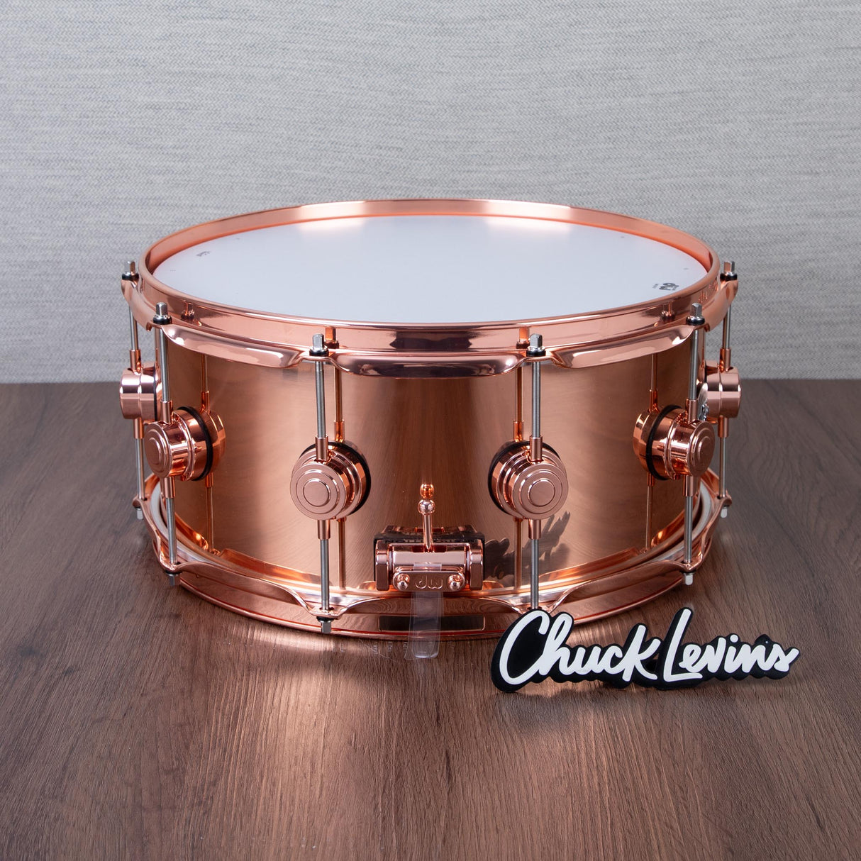 DW 6.5 x 14-Inch Copper Snare Drum - Copper Hardware